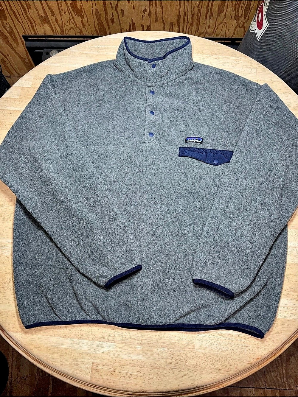 Patagonia Synchilla Snap-T Mens 2XL Gray Pullover Fleece Jacket Outdoors Winter